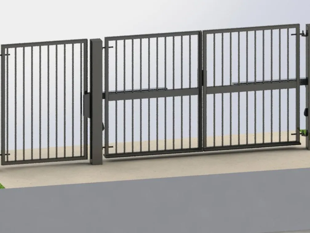 Commercial Gates — product rendering
